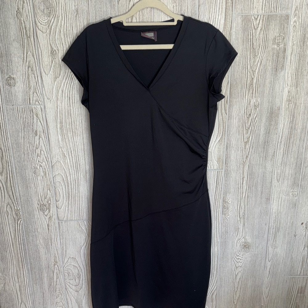 Athleta Elegant Black Midi Dress